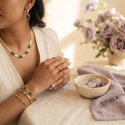 Morning intentions with my crystal set.