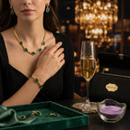 Green Crystal Jewellery Set for Women
