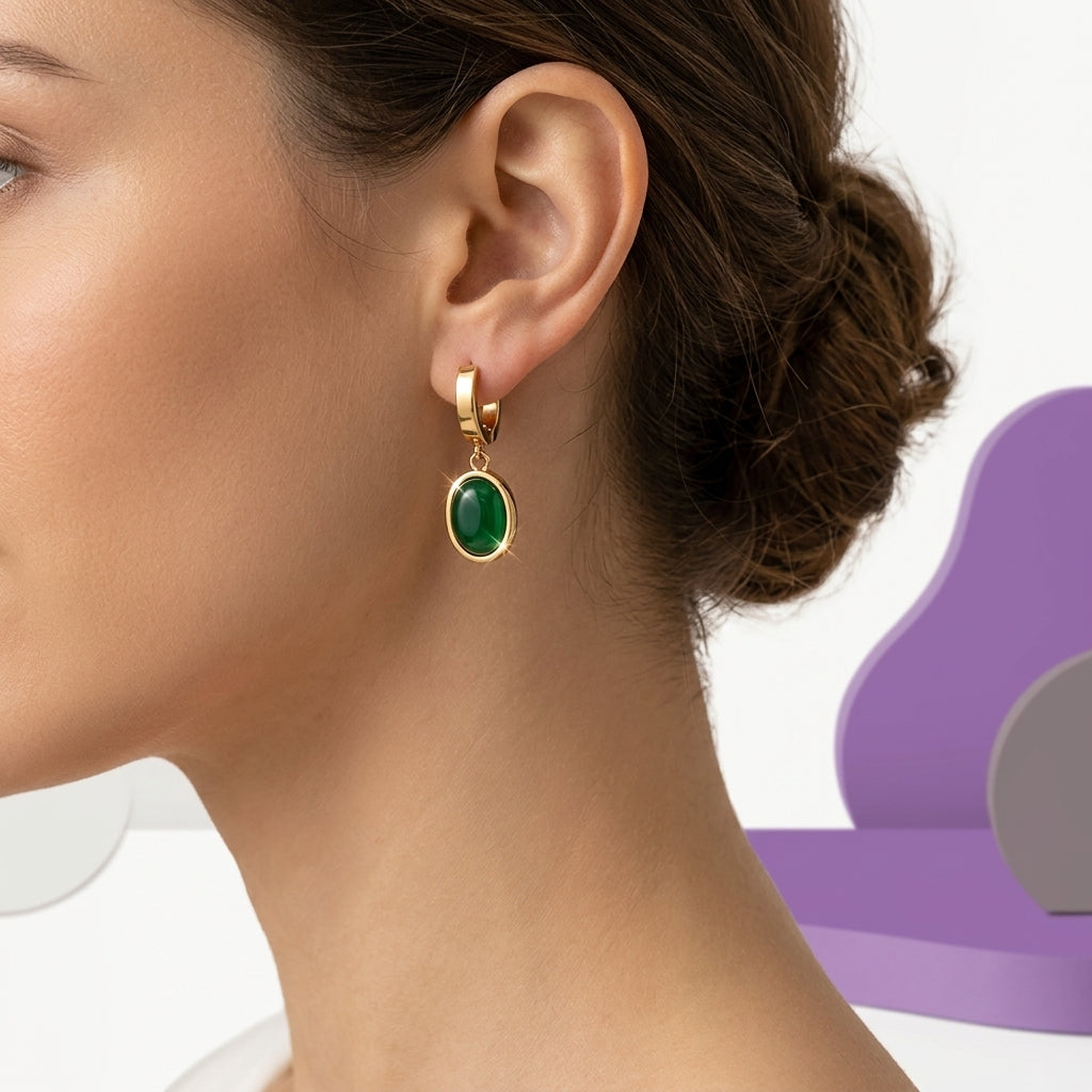 Green Crystal Jewellery Set for Women